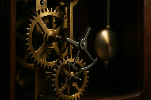 How Wall Clock Mechanisms Convert Stored Energy into Time