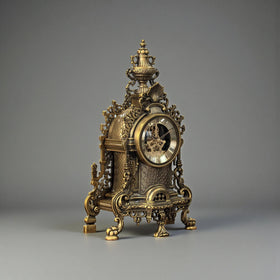 Baroque Skeleton Mantel Clock - Kelford