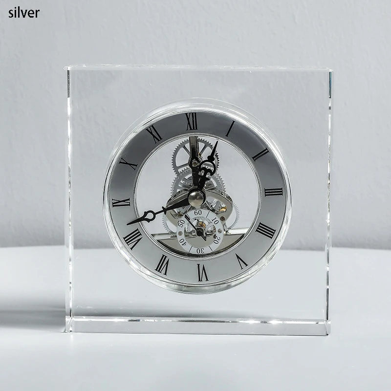 Crystal Tabletop Clock - Emsley