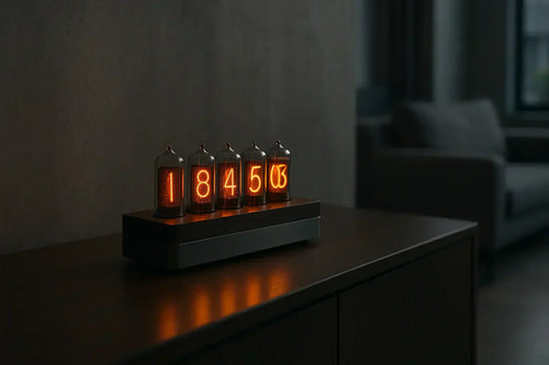 Modern Nixie clocks vintage tech meets contemporary design