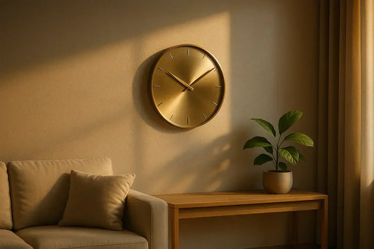 Vastu-compliant west wall clock placement