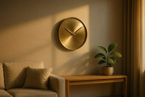 Vastu-compliant west wall clock placement