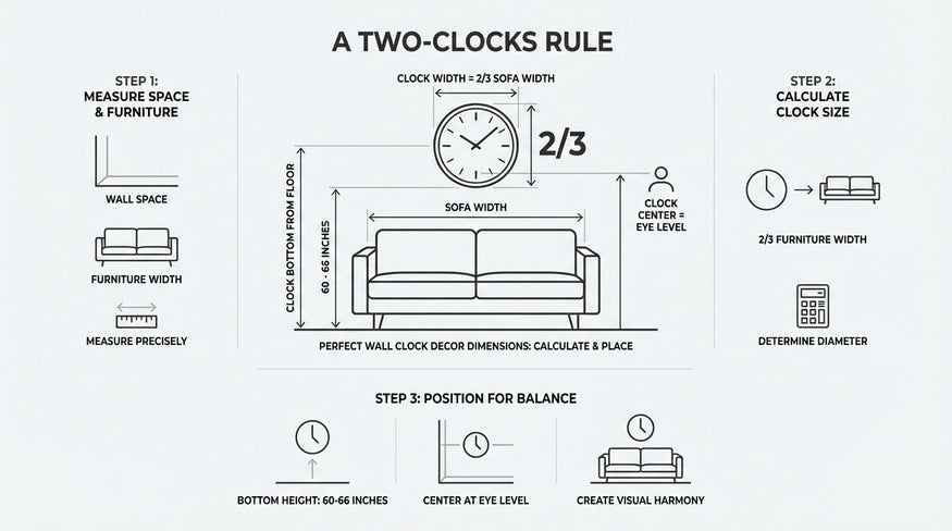 Wall Clock Decor: 2 Rules to Elevate Every Room