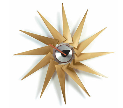 Decorative wall clock with design on a white background