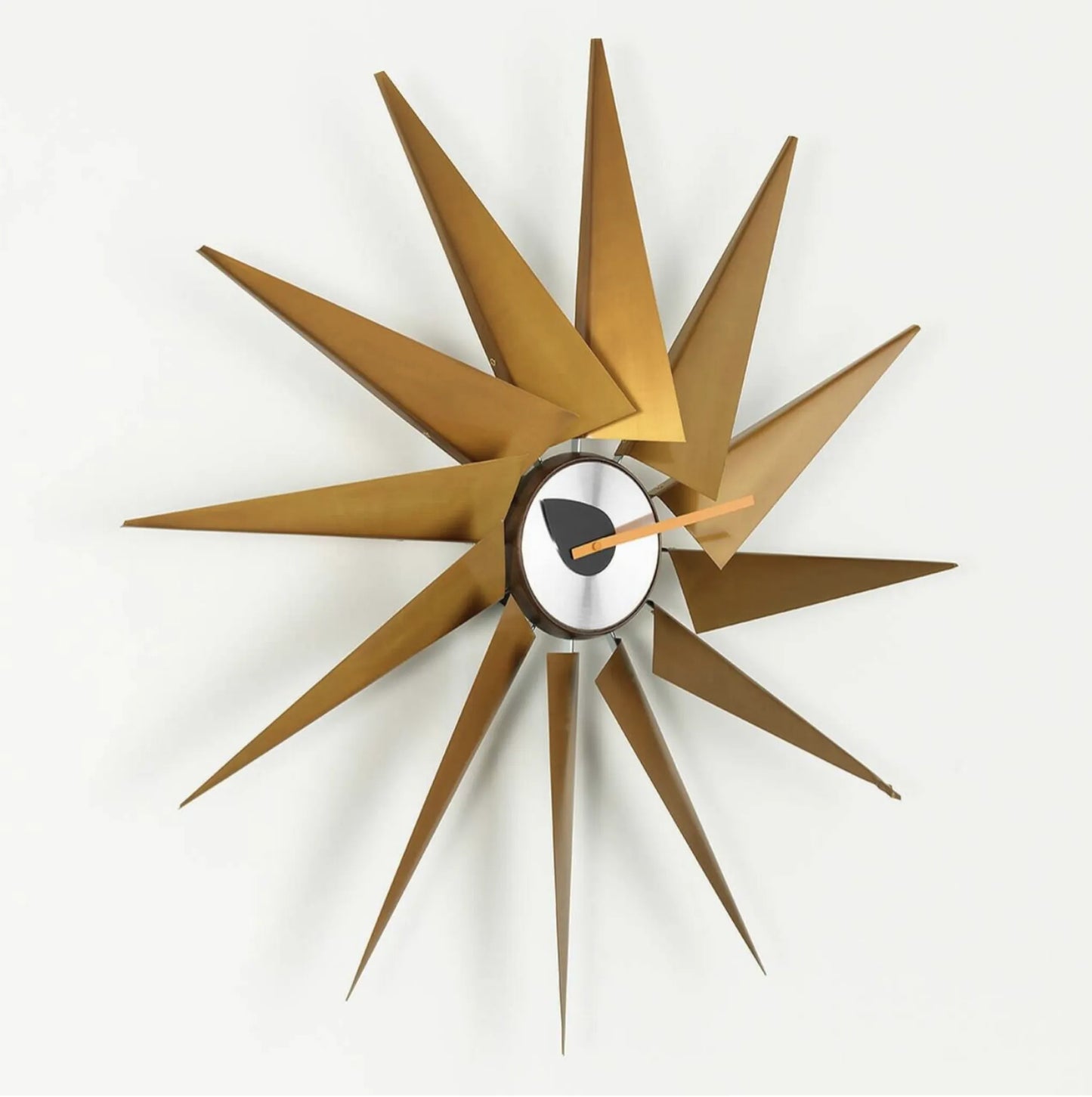 Decorative wall clock design on a white background