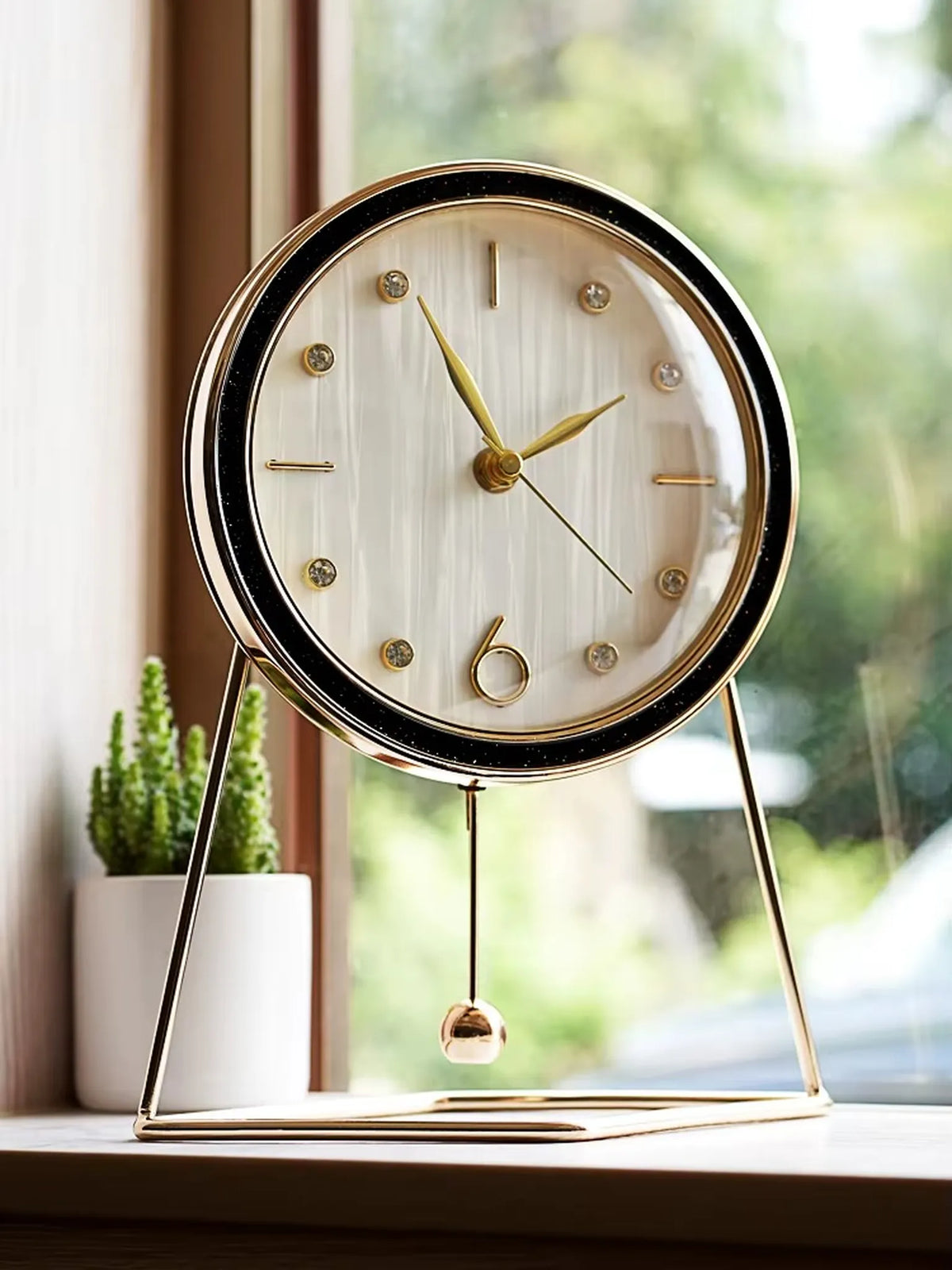 Pendulum Table Pendulum Table Clock — Visible Swing Modern Design - Dralen