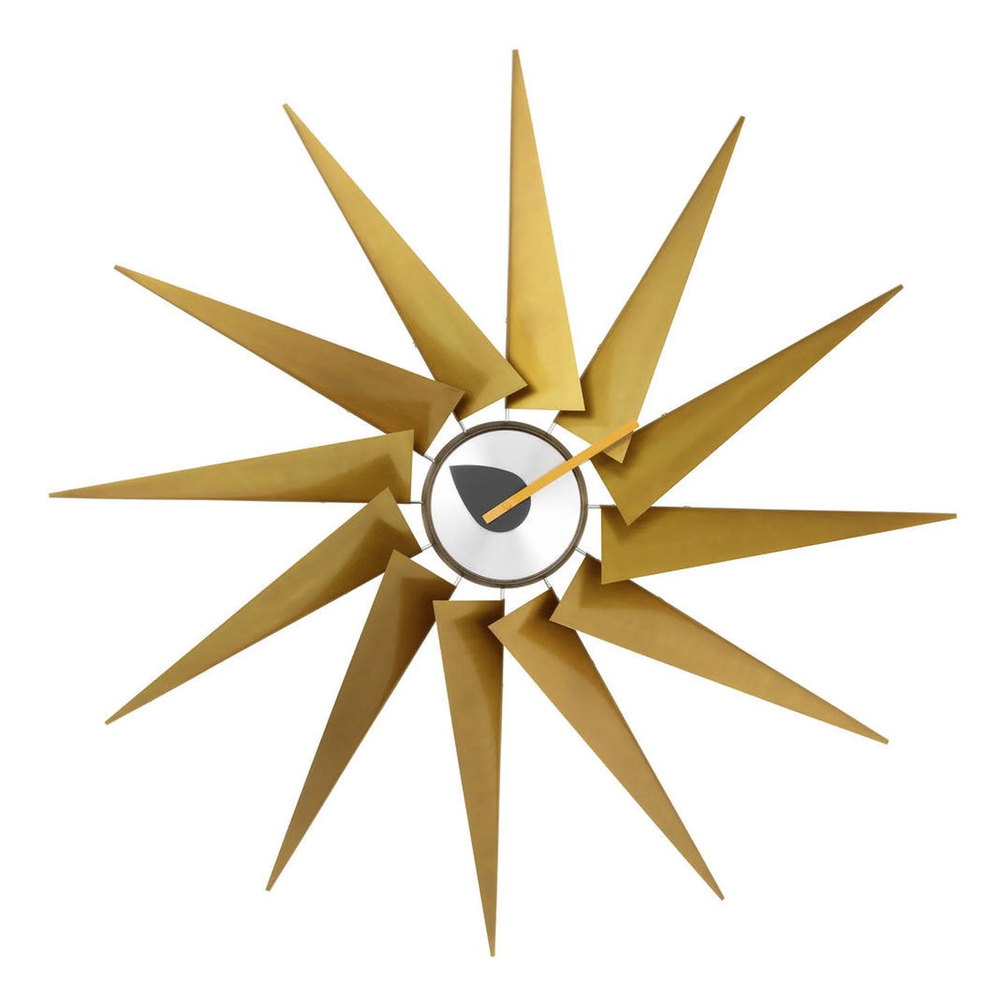 Decorative wall clock with design on a white background