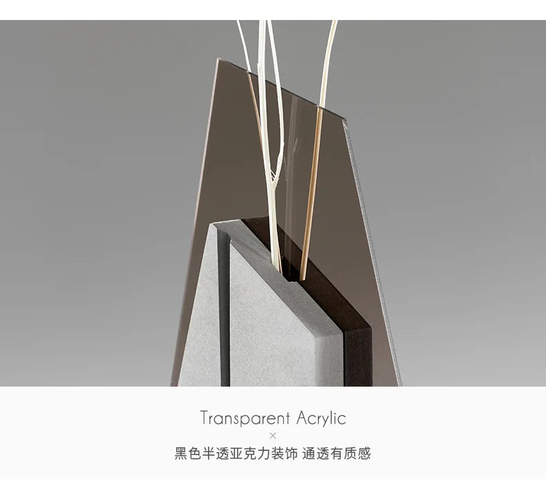 Designer acrylic desk clock - Soarley corner angle