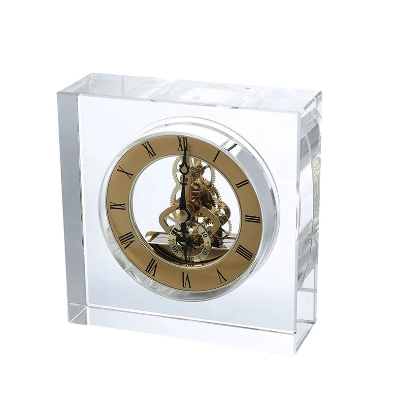 Crystal Tabletop Clock - Emsley