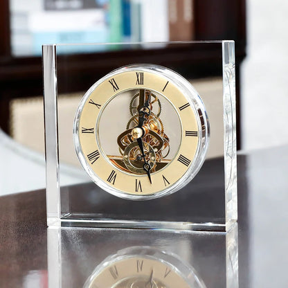 Crystal Tabletop Clock - Emsley