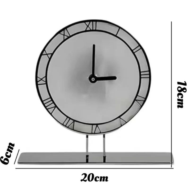 Contemporary desk clock - Caldor styled on modern desk in room