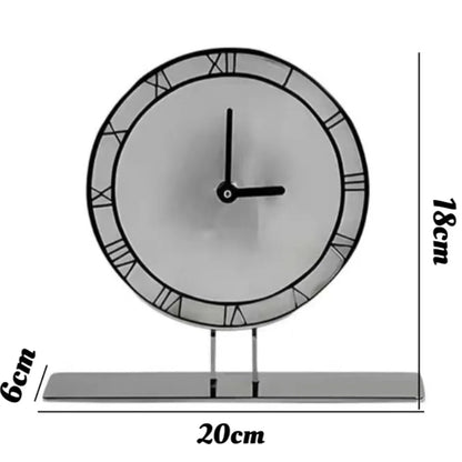 Contemporary desk clock - Caldor styled on modern desk in room