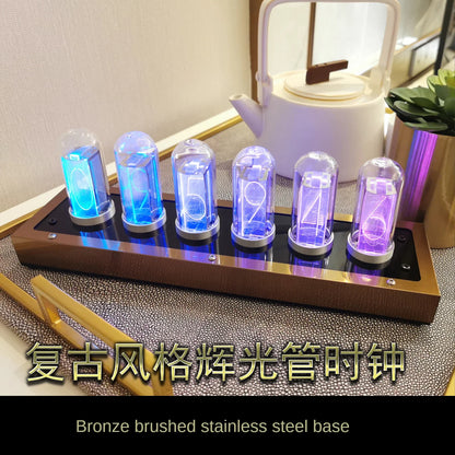 Five color options of airplane flip clock displayed together
