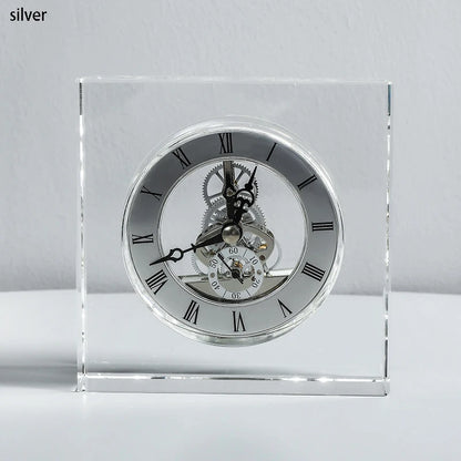 Crystal Tabletop Clock - Emsley