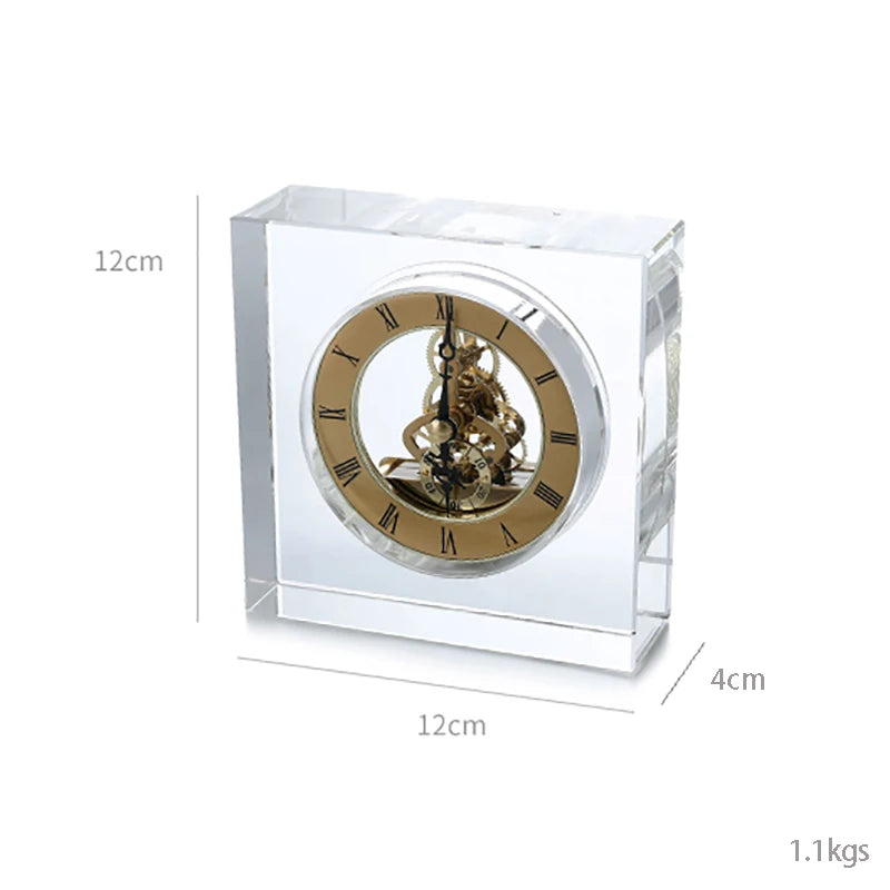 Crystal Tabletop Clock - Emsley