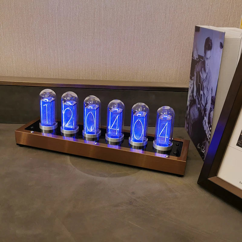 Airplane clock in retail packaging with pilot figure visible