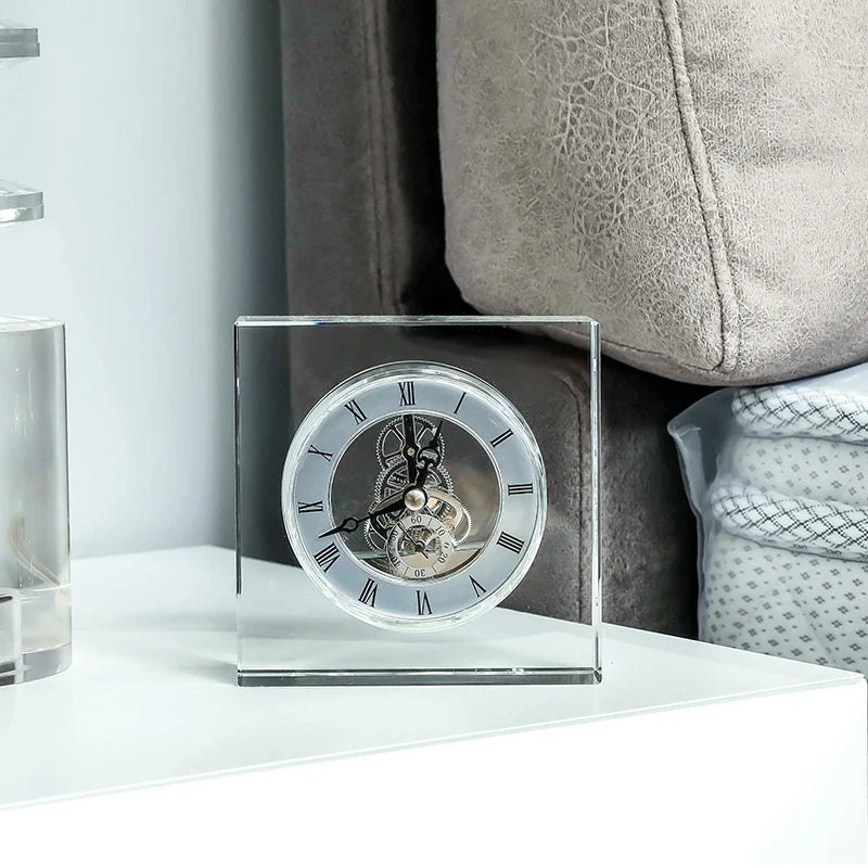 Crystal Tabletop Clock - Emsley