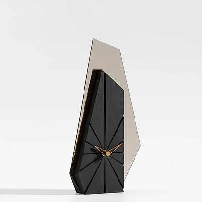 Bold geometric desk clock - Soarley studio lighting